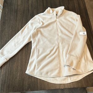 Old Navy Cream Ski Jacket with Quarter-Zip Pullover